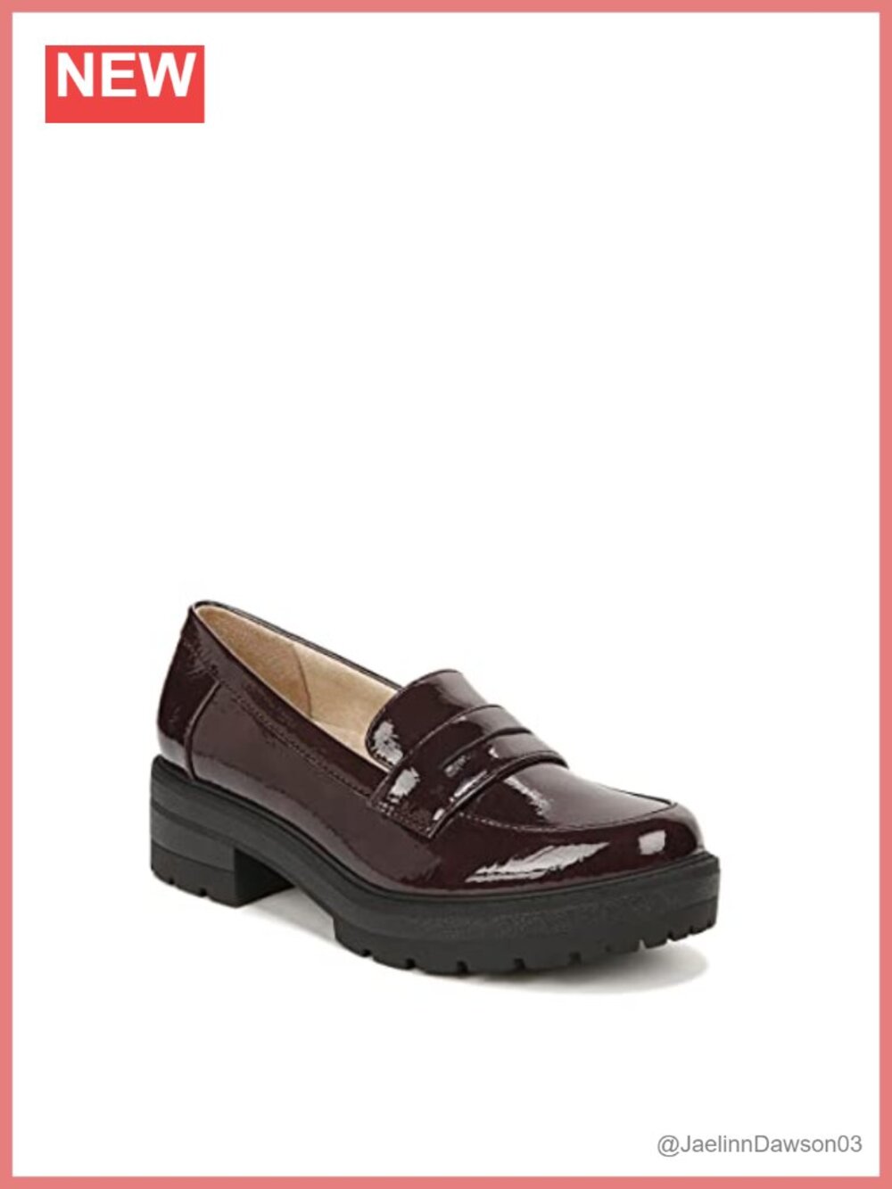 Women's Lug Sole Loafer Slip-Ons Platform Heel Memory Foam Comfort Shoes
